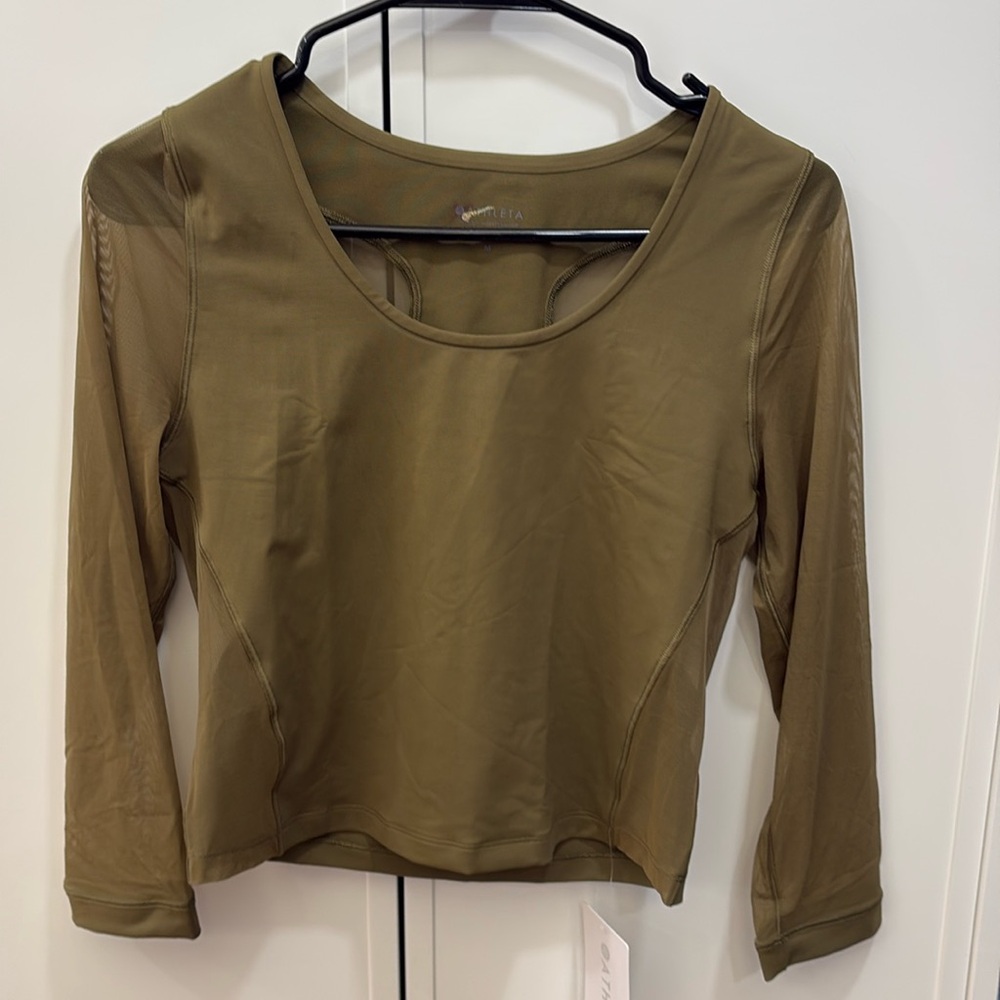 Athleta Pacer Mesh Top Nwt